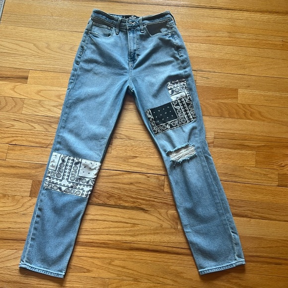 Hollister Denim - Unique Jeans with Bandana Stitching